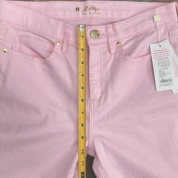 Lilly Pulitzer NWT  29" South Ocean High Rise Skinny Jean Pink Muse Pastel sz 6 - Picture 9 of 11